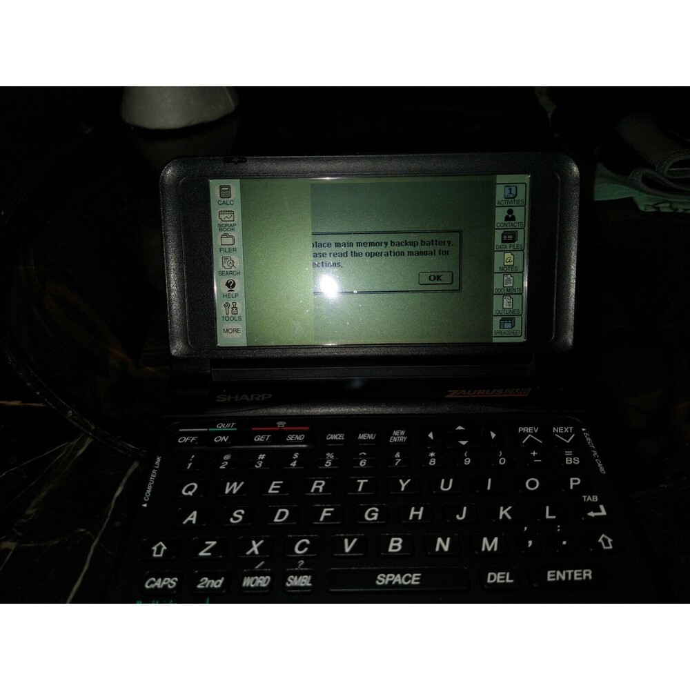 Sharp Zaurus PDA Personal Electronic Organizer With Stylus (ZR-5800) not working
